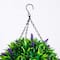 18in. UV Resistant Artificial Lavender Hanging Basket (Indoor/Outdoor)